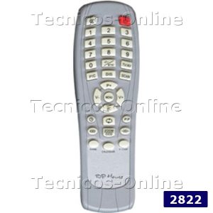 2822 Control Remoto TV TOP HOUSE CROWN MUSTANG OLYMPIC ONWA